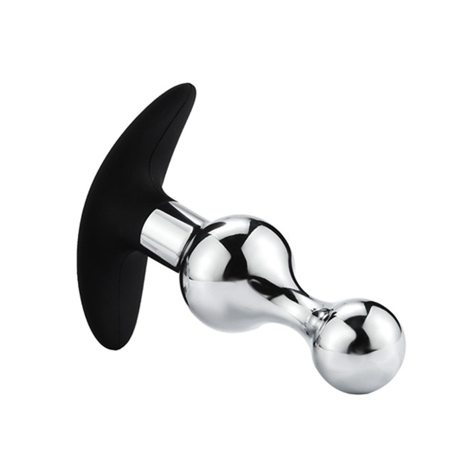 Silicone Butt Plug Anal Toys Aluminum Alloy Metal Sex Toys for Women and Men Anal Plug Sex Toys