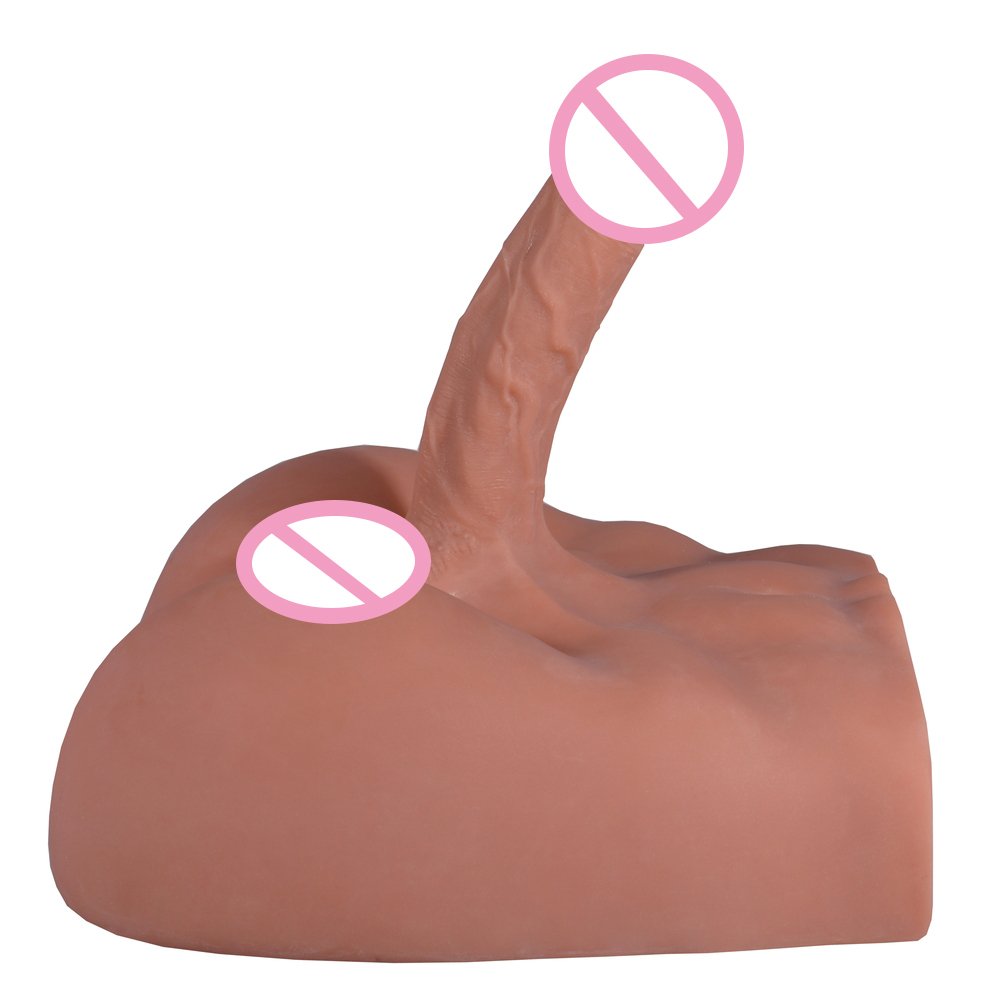 Men's Penis Huge Dildos, 3D Realistic Masturbator with Flexible Dildo and Tight Anal Entry, Lifelike Adult Sex Toys for Women