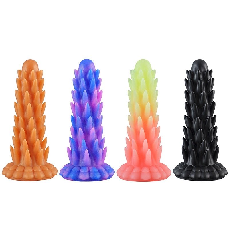 Hot Hedgehog SM Toys Adult Silicone Clitoris Anal Stimulation Dilation Anal Masturbators Mixed Color Glowing Anal plugging