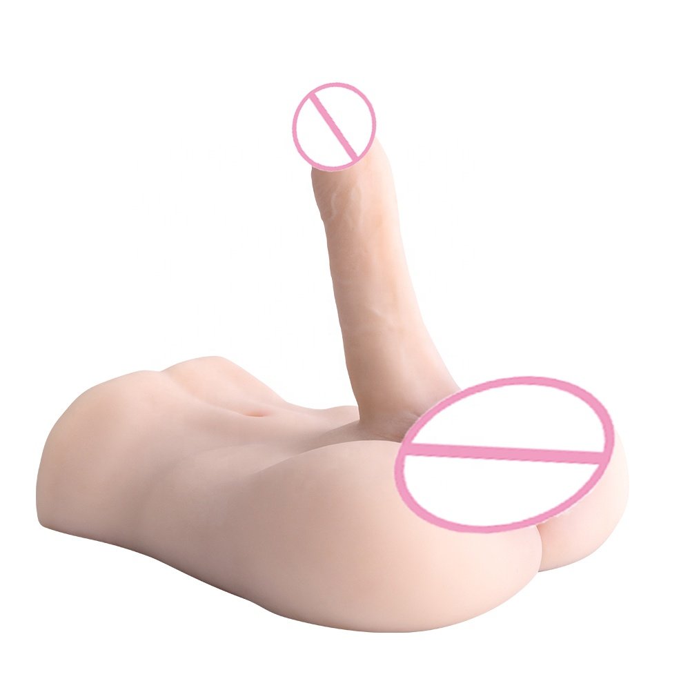 7.7LB Sex Doll Met Realistische Grote Dildo Mannelijke Torso Love Doll met 7.8 inch Enorme Cock Strakke Anale Unisex Masturbator
