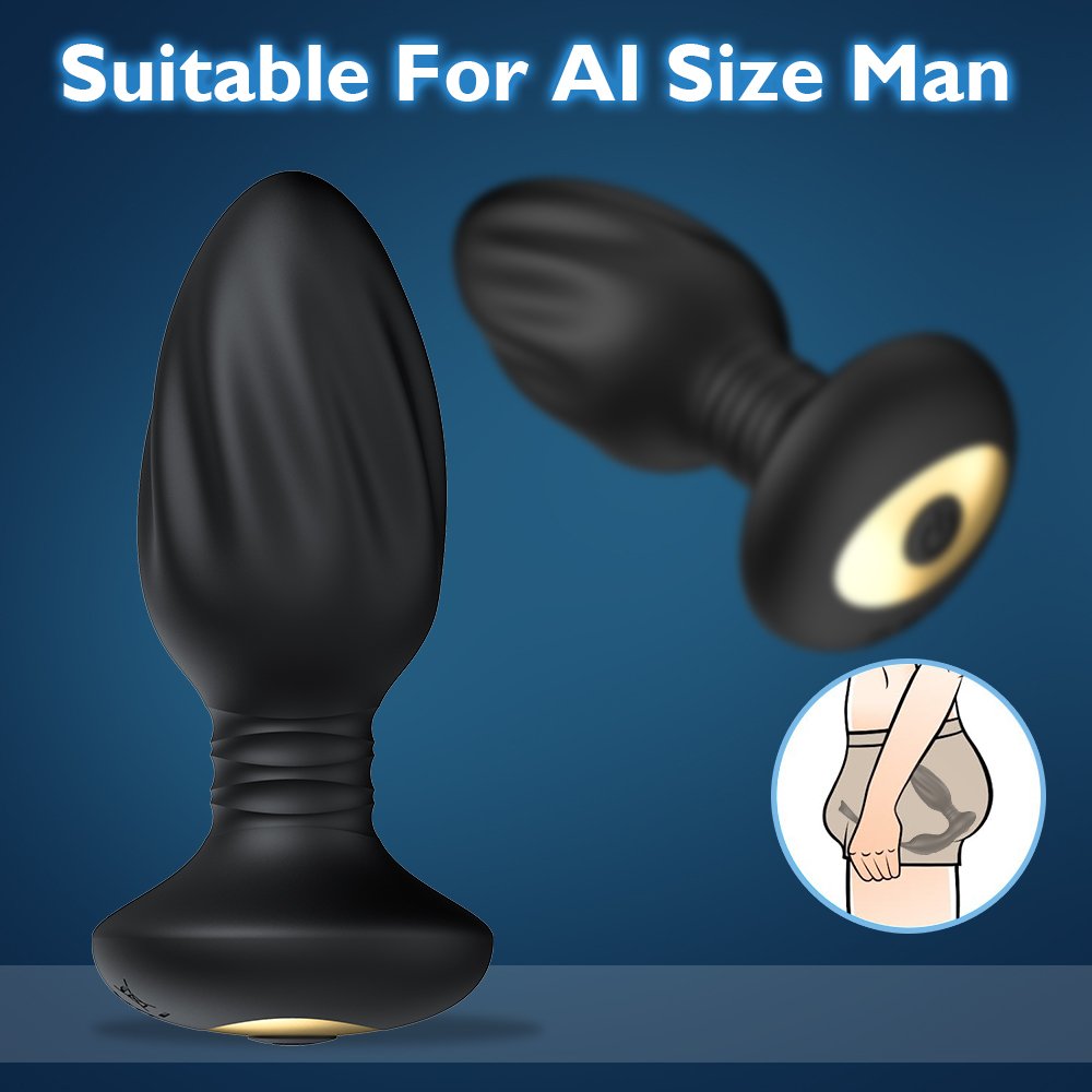 Rechargeable Silicone Anal Vibrating Wireless Remote Control G Spot Dildo Vibrator Anal Plug Vibrator Sex Toys For Women