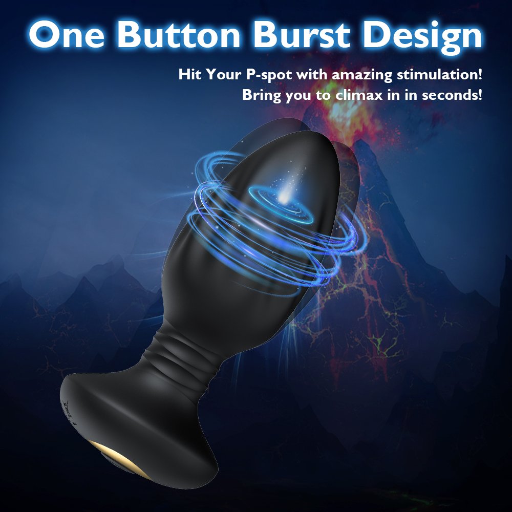 Rechargeable Silicone Anal Vibrating Wireless Remote Control G Spot Dildo Vibrator Anal Plug Vibrator Sex Toys For Women