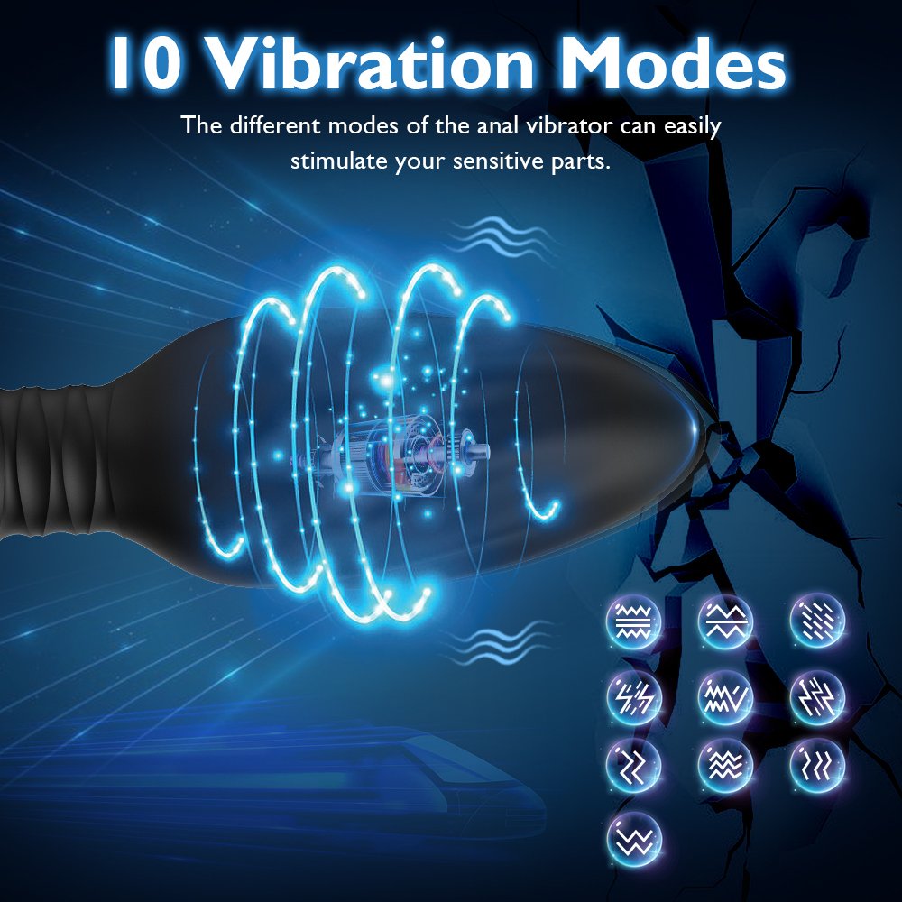 Rechargeable Silicone Anal Vibrating Wireless Remote Control G Spot Dildo Vibrator Anal Plug Vibrator Sex Toys For Women