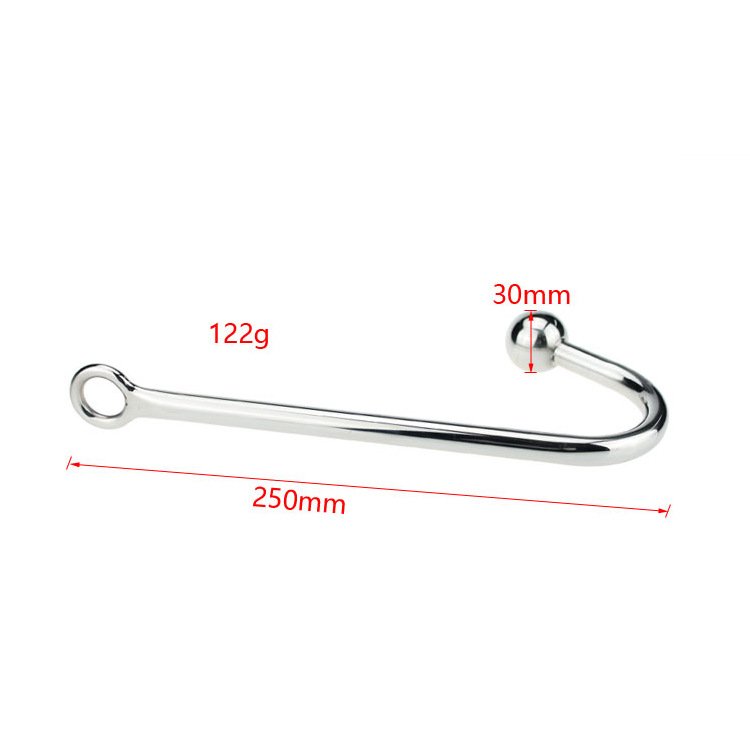 BDSM Anal Hook with Ball Fetish Stainless Steel Metal Bondage Restraint Sex Toy