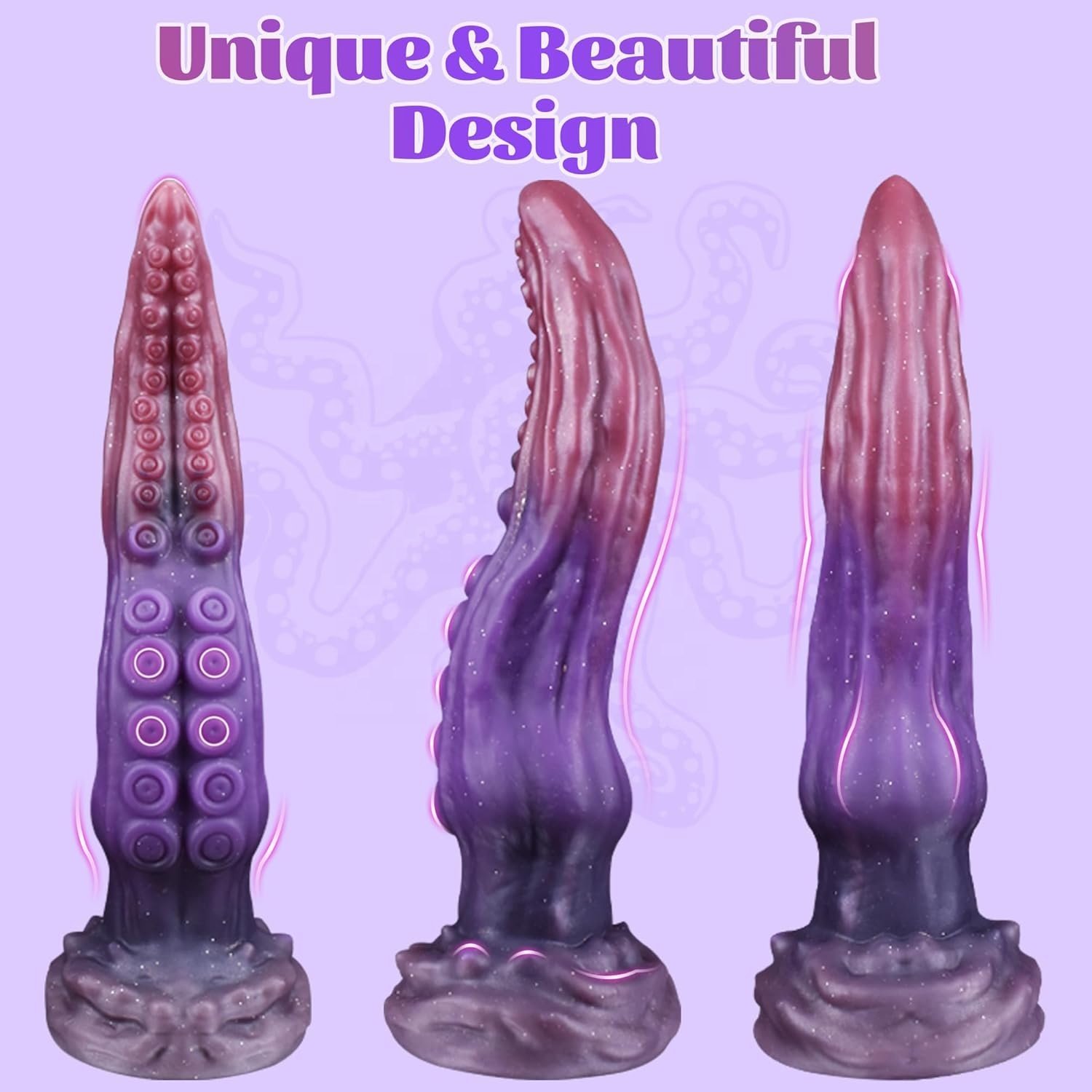 Factory price fantasy alien dildo soft silicon Tentacle dildo Silicone anal plug with suction cup for woman men Masturbation