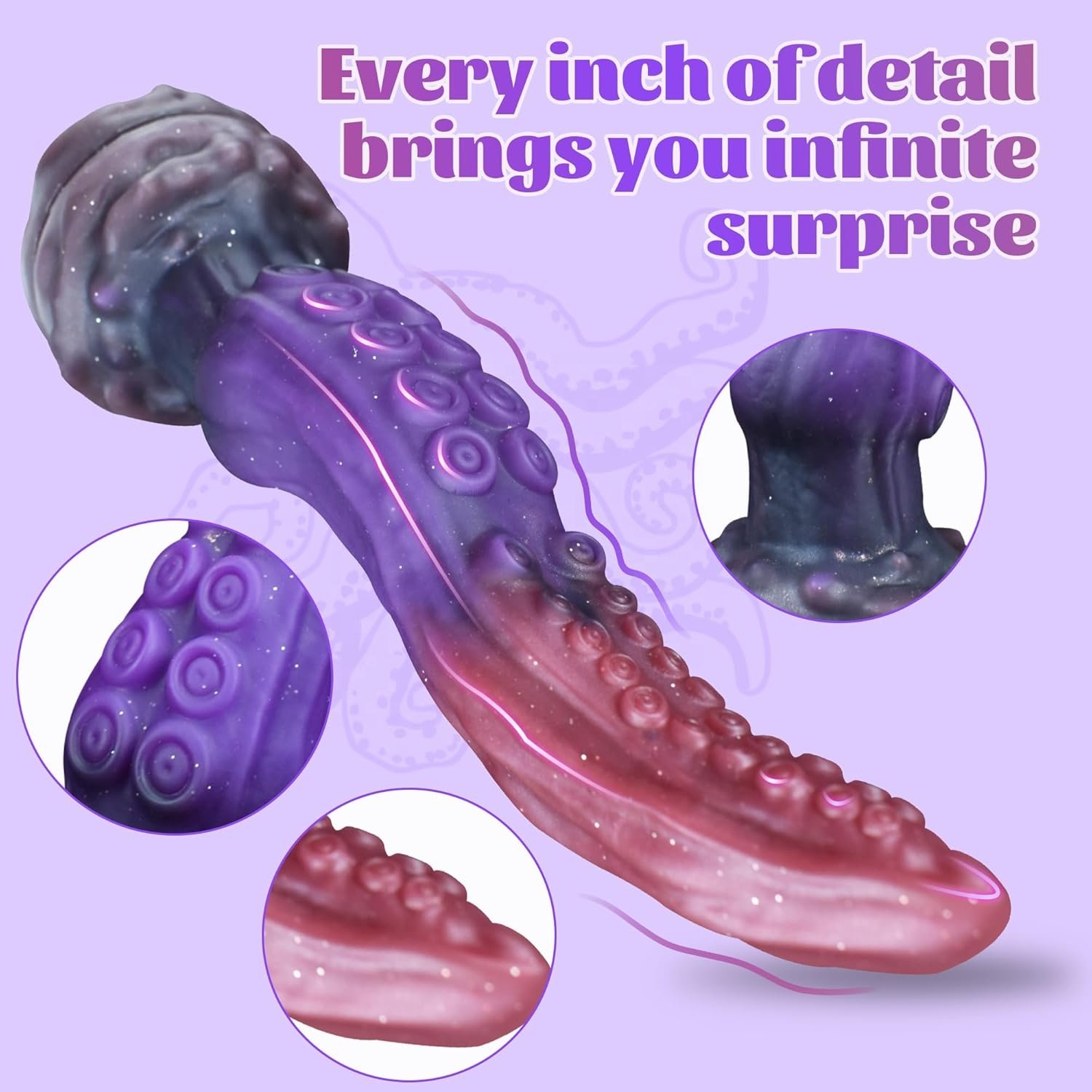Factory price fantasy alien dildo soft silicon Tentacle dildo Silicone anal plug with suction cup for woman men Masturbation