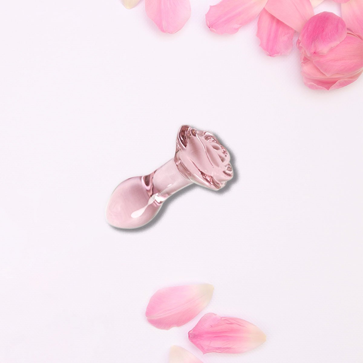 Pink Vaginal Pretty Butt Beads Ass Dildo Penis Adult Sex Toy Glass Anal Plug For women Crystal