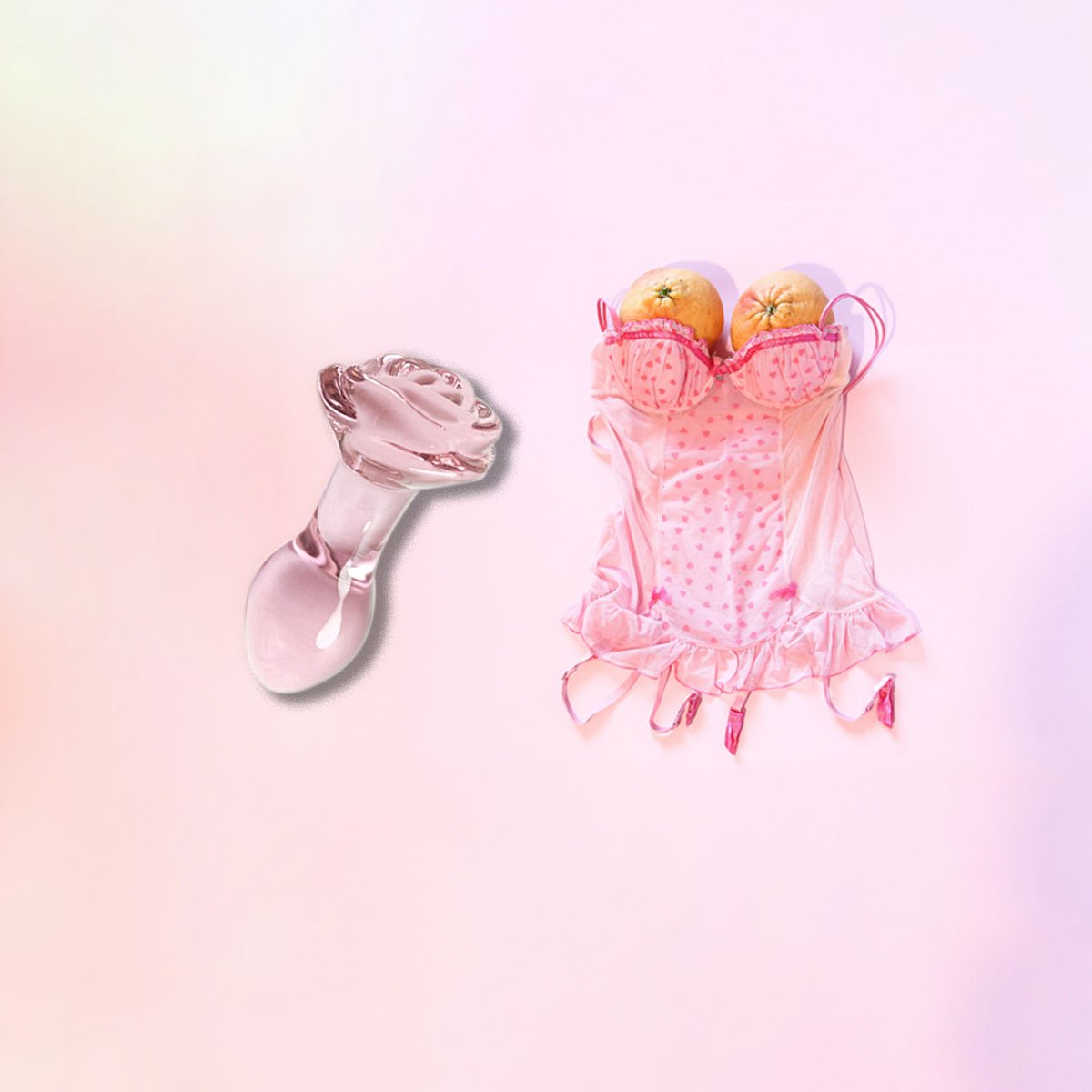 Pink Vaginal Pretty Butt Beads Ass Dildo Penis Adult Sex Toy Glass Anal Plug For women Crystal