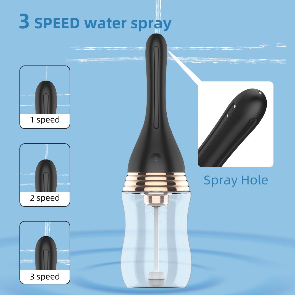 New electric enema women's automatic water spray vaginal cleaning vibrator gay cleaning enema anal sex toy