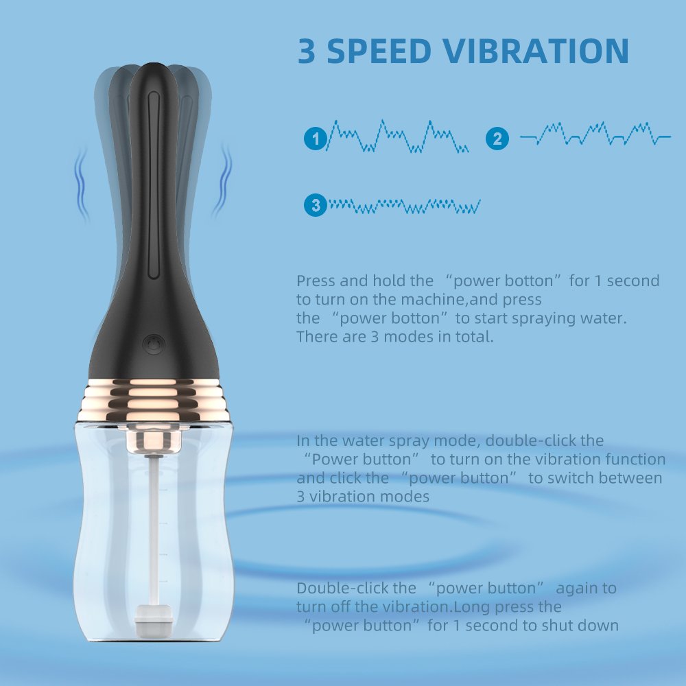 New electric enema women's automatic water spray vaginal cleaning vibrator gay cleaning enema anal sex toy