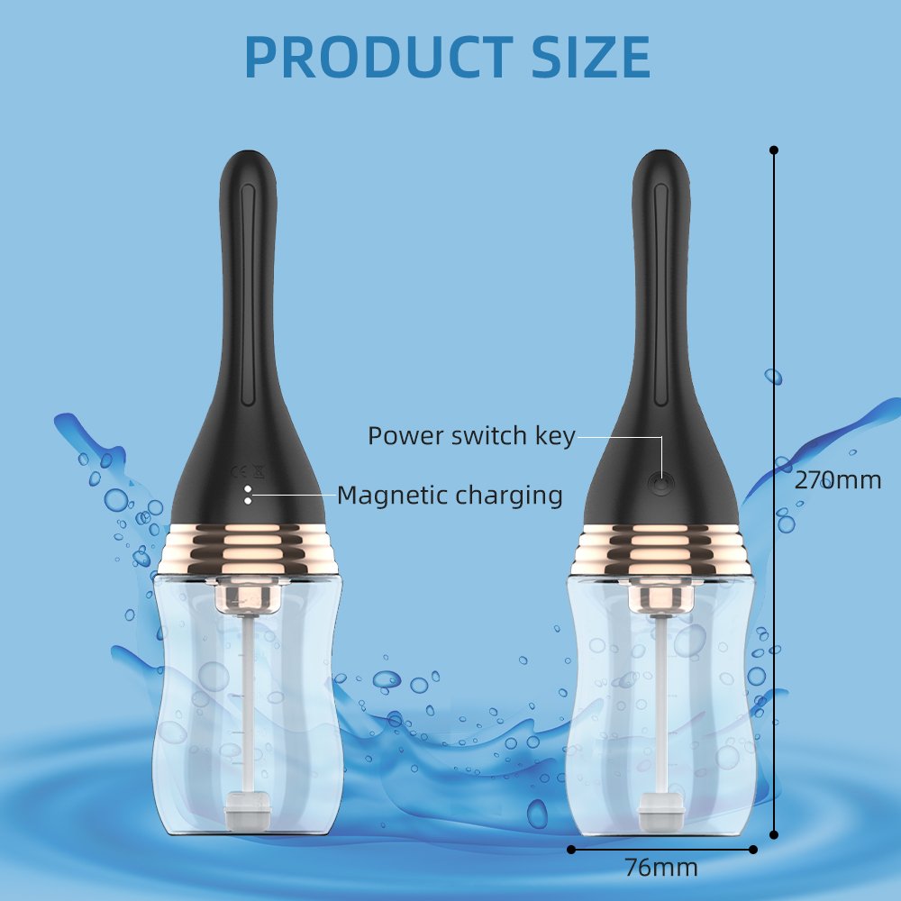 New electric enema women's automatic water spray vaginal cleaning vibrator gay cleaning enema anal sex toy