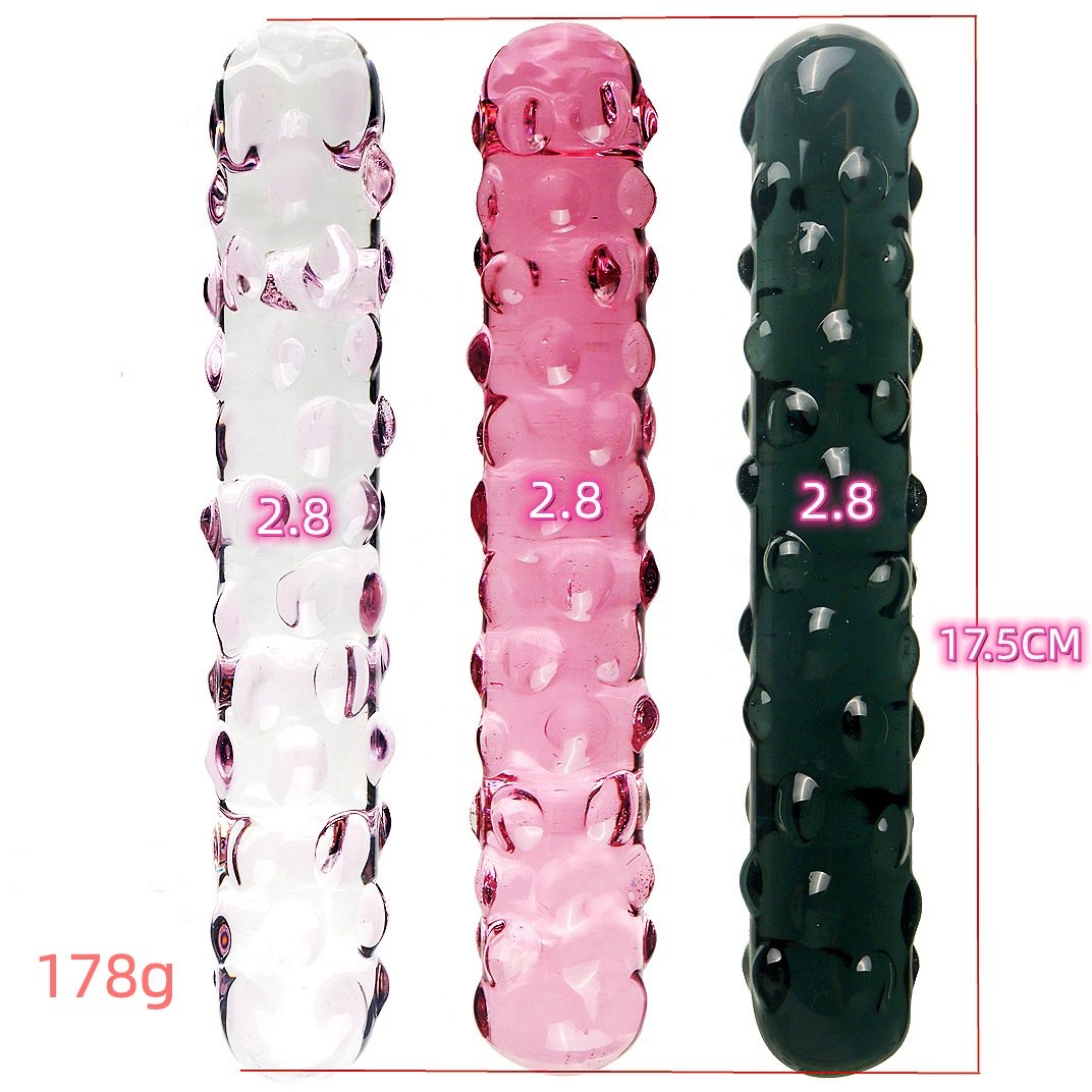 Bumping Shaped Crystal Glass Anal Beads Plug Transparent Penis G spot Adult Sex Toy Glass Dildo Wand obsidian crystal anal plug