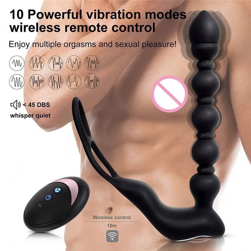 long anal toy vibrador anal beads silicone prostata stimulator prostata massager anal sex toys for men women
