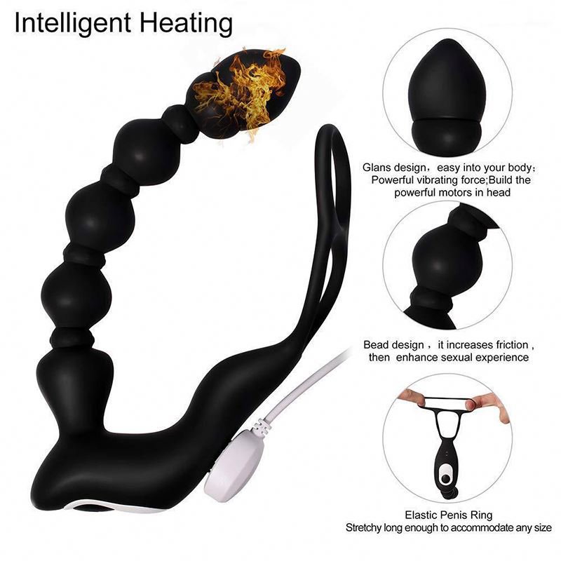 long anal toy vibrador anal beads silicone prostata stimulator prostata massager anal sex toys for men women