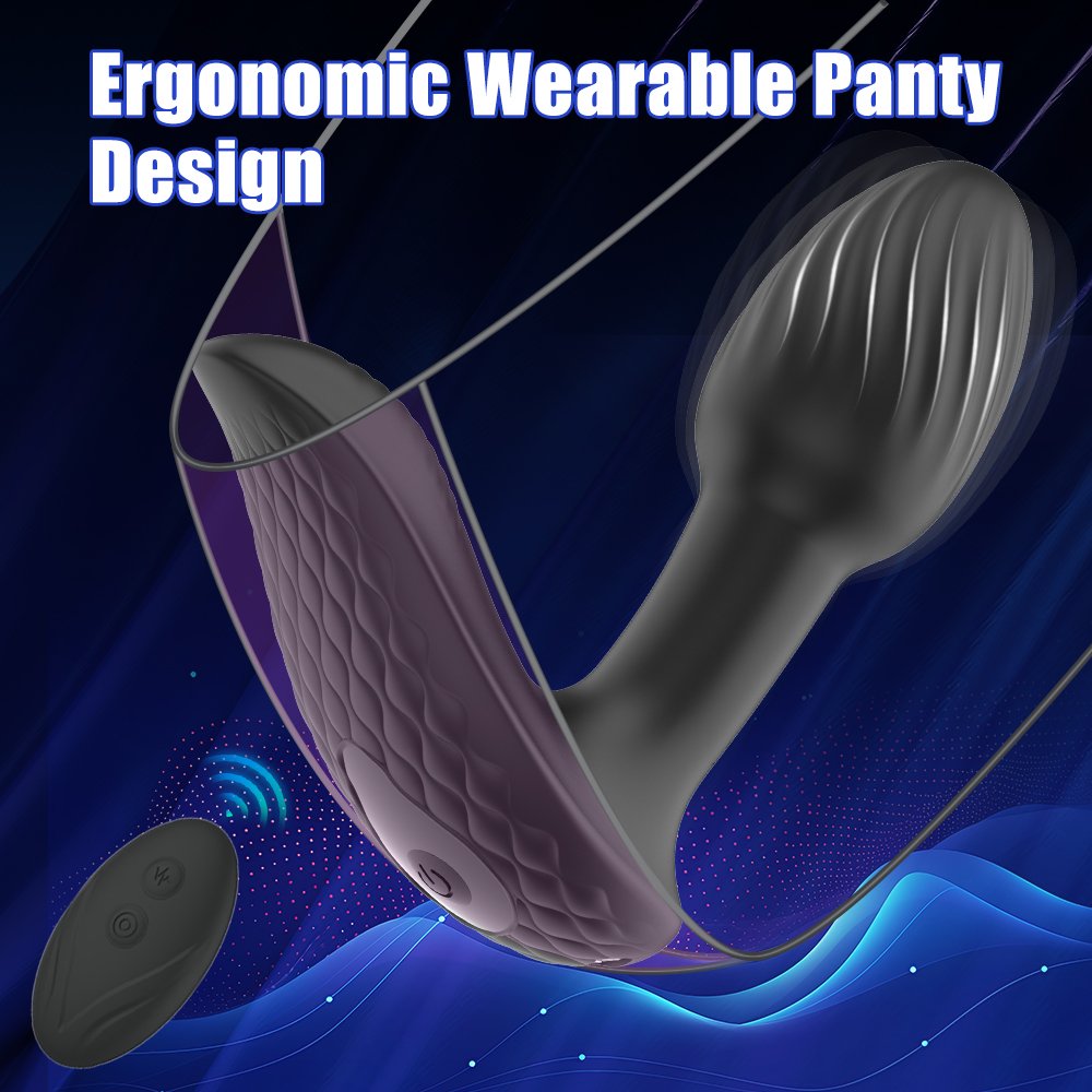 Vibration silicone anal plug male prostate massager silicone anal plug vibration anal toy sex toy