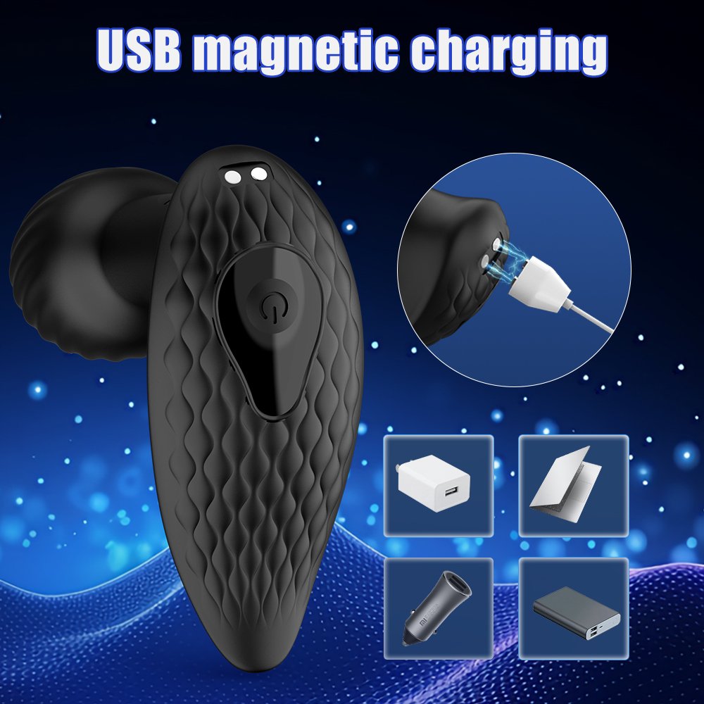 Vibration silicone anal plug male prostate massager silicone anal plug vibration anal toy sex toy