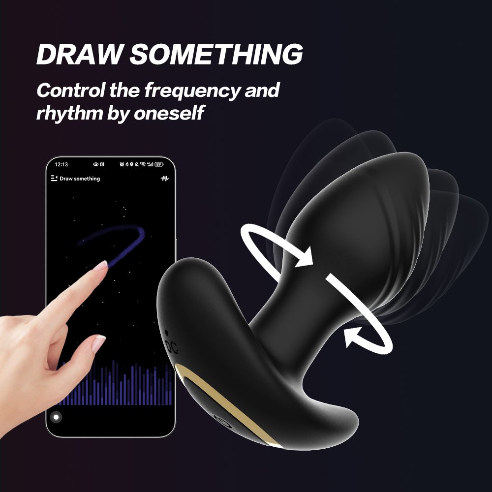 Hot Sale Wireless Remote Control Male Vibrating Prostate Massager Rotating Anal Vibrator Butt Plug Dilator Sex Toy For Women Men