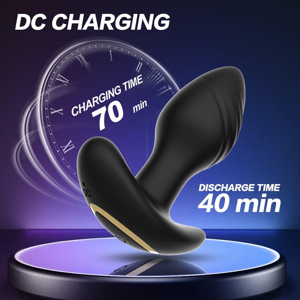 Hot Sale Wireless Remote Control Male Vibrating Prostate Massager Rotating Anal Vibrator Butt Plug Dilator Sex Toy For Women Men