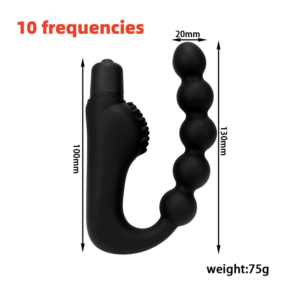 Hot Selling Product 10 Frequency Extension Vibration Giant Massage Plug Vibrador Para Hombres Anal Plug Tail