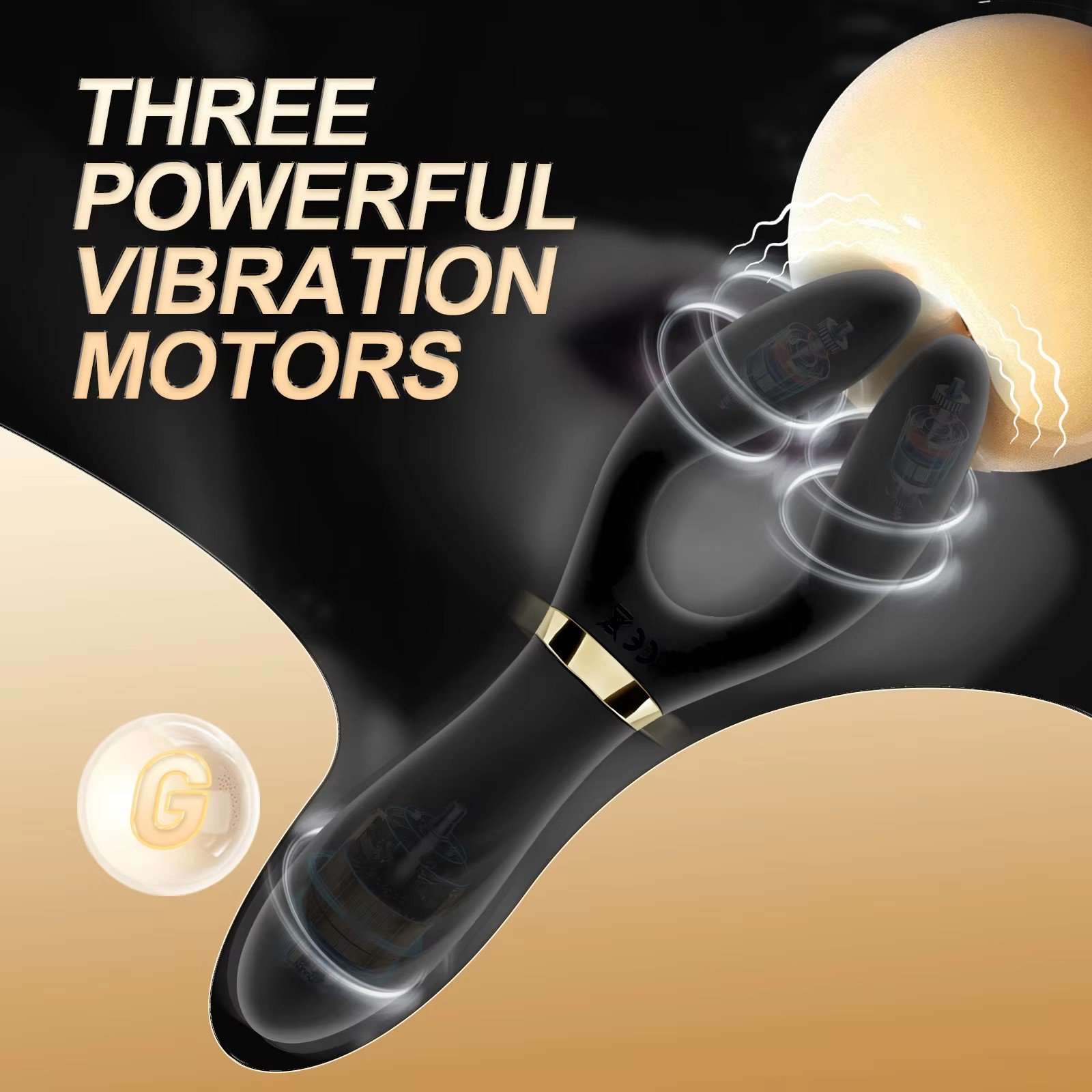 Female G Spot Clitoris Vibrator Anal Plug Vibrating Beads Dildo Vibrator Massage Sex Toy for Women