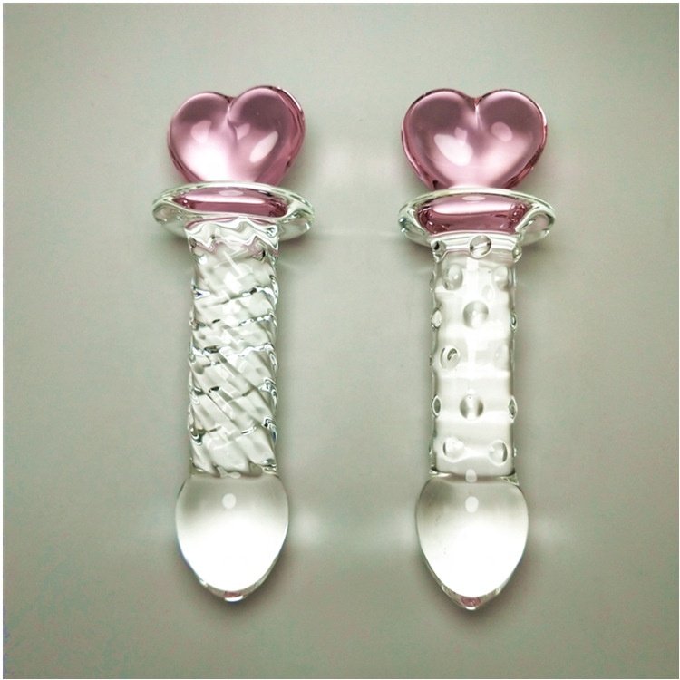 Hotselling Love Series Crystal Anal Plug Sex Toys Crystal Fairy Anal Wand Spiral Convex Butt Plug Glass Sex Toys