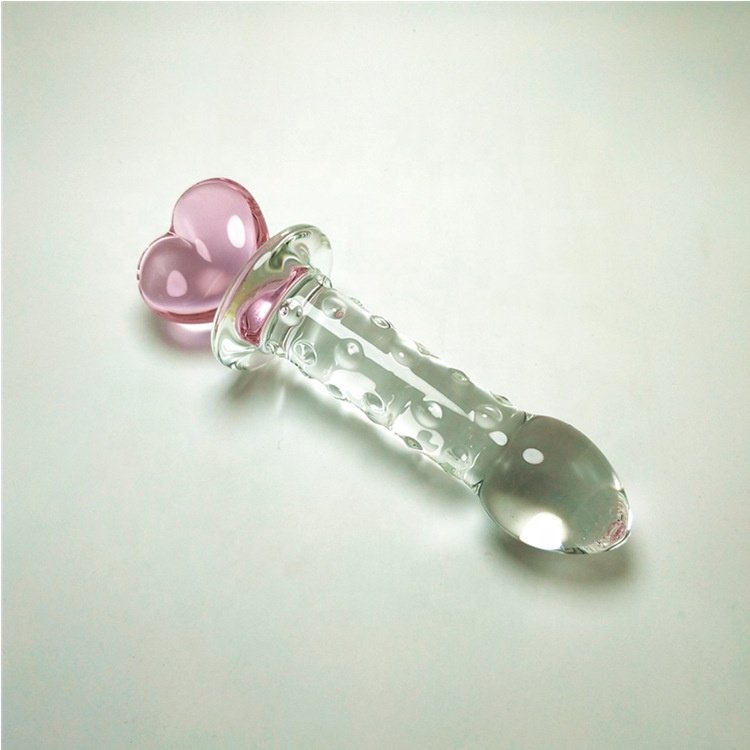 Hotselling Love Series Crystal Anal Plug Sex Toys Crystal Fairy Anal Wand Spiral Convex Butt Plug Glass Sex Toys