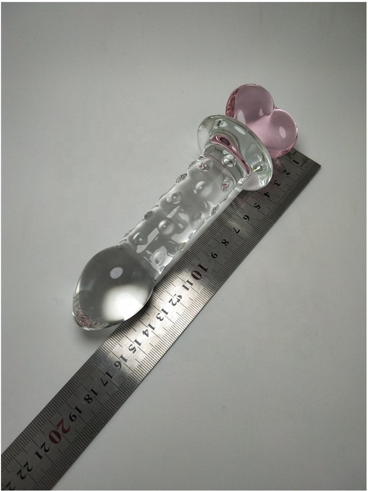 Hotselling Love Series Crystal Anal Plug Sex Toys Crystal Fairy Anal Wand Spiral Convex Butt Plug Glass Sex Toys