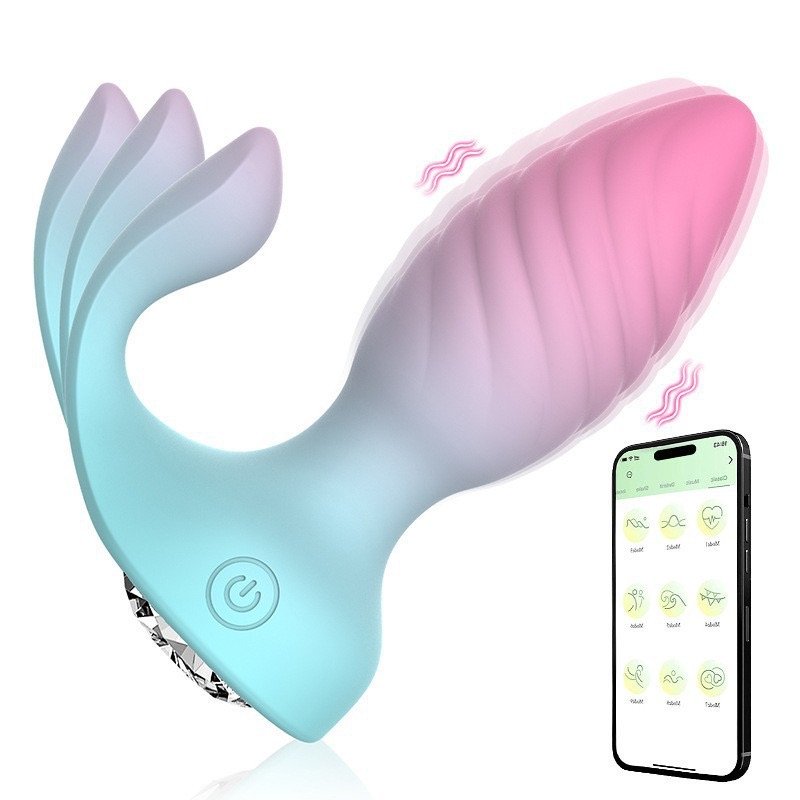 USB Silicone Butt Plug Sexy SM Anus For Women Men Double Vibration Anal Massage Plug Diamond Dual Stimulation Adult Sex Toys