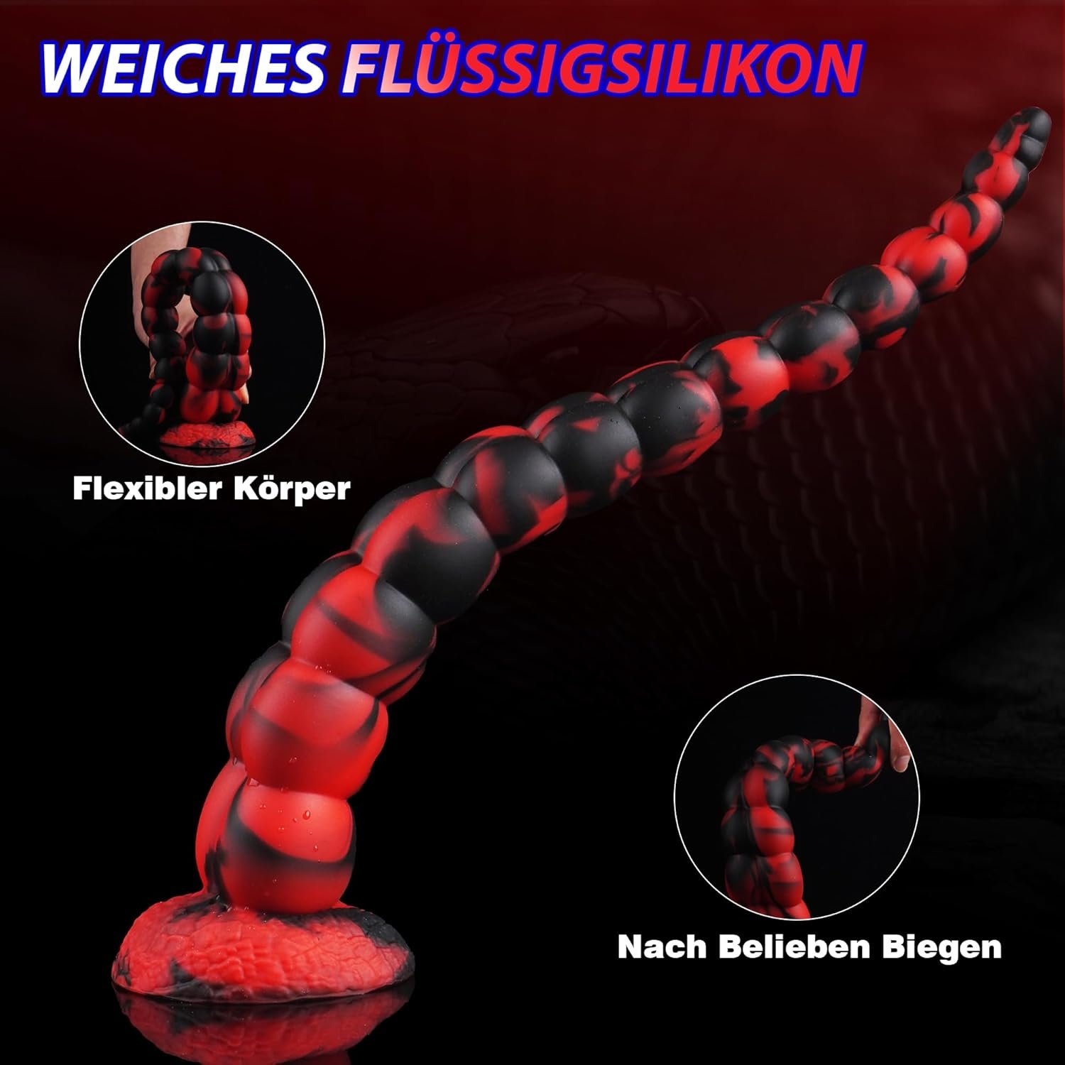 38 cm Extra Long Dildo Monster Fantasy Alien Stimulation Silicone Large G-Spot Suction Cup Anal Plug Sex Toy for Men Women Gay