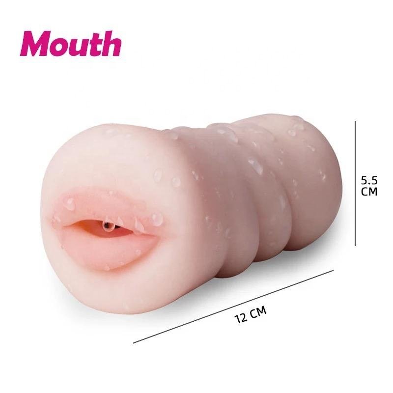 Hot selling Sex Vagina Pussy Man Masturbator Mouth Oral Vagina Pussy Licking Anal Ass Masturbation Cup Adult Sex Toys for Men