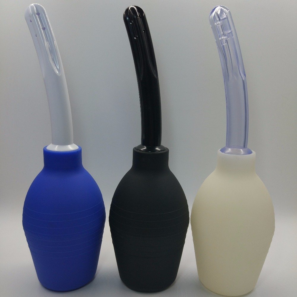 anal douche or enema bulb crectal Irrigator enema, silicone anal douche enema bulbs