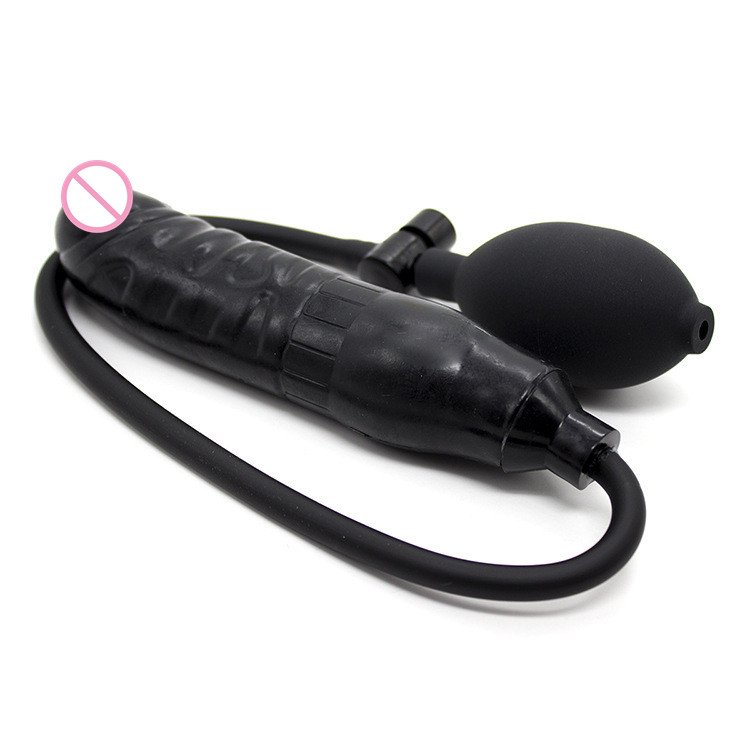 Sex products inflatable penis dildo pump anal plug massage sex toys