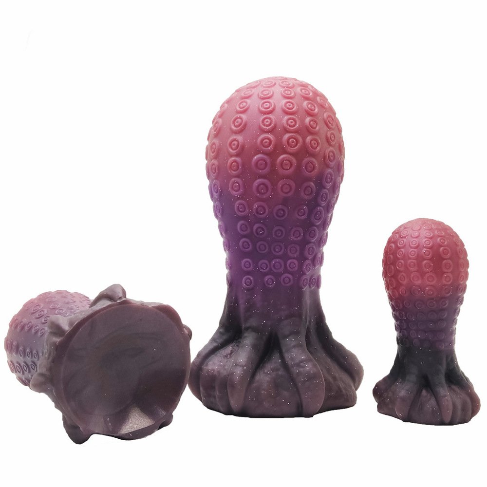 Glitter Octopus Sucker Huge Monster Butt Plug