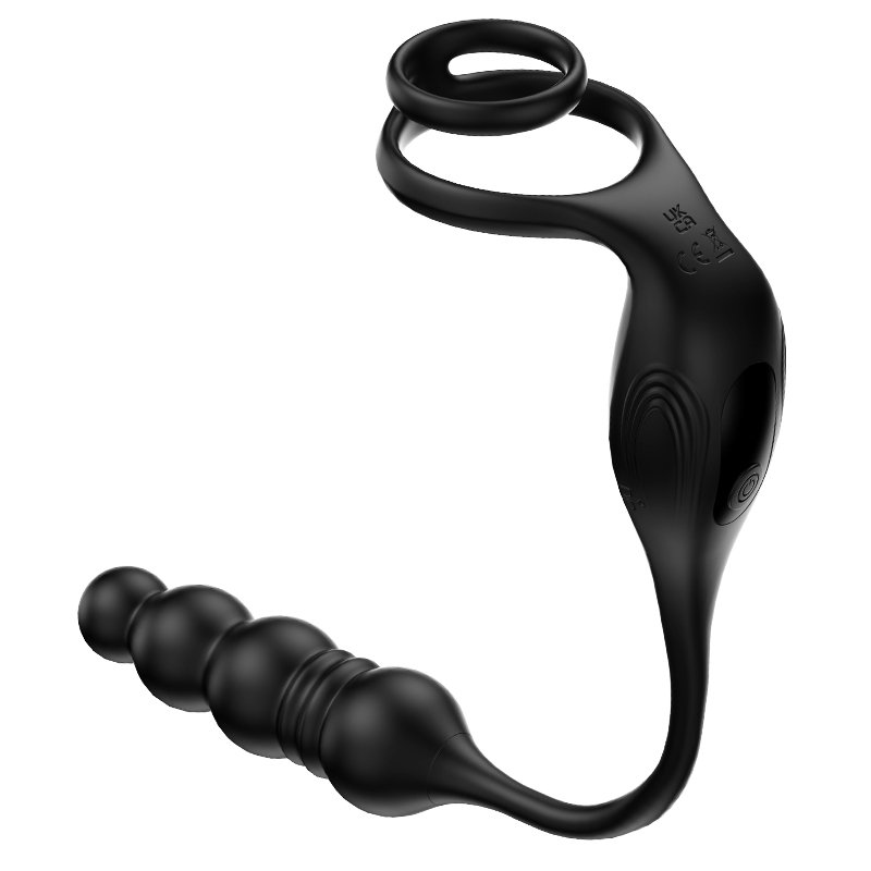 9 vibrating modes 3 in 1 prostate testicles stimulator male anal sex toys prostate massager with wireless remote control
