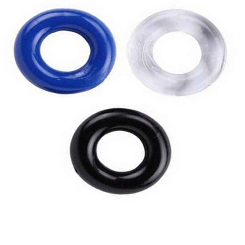 Hot Selling 3 Colors Silicone Penis Ring Thin Cock Penis Rings Enlargement Sex Toys for Men