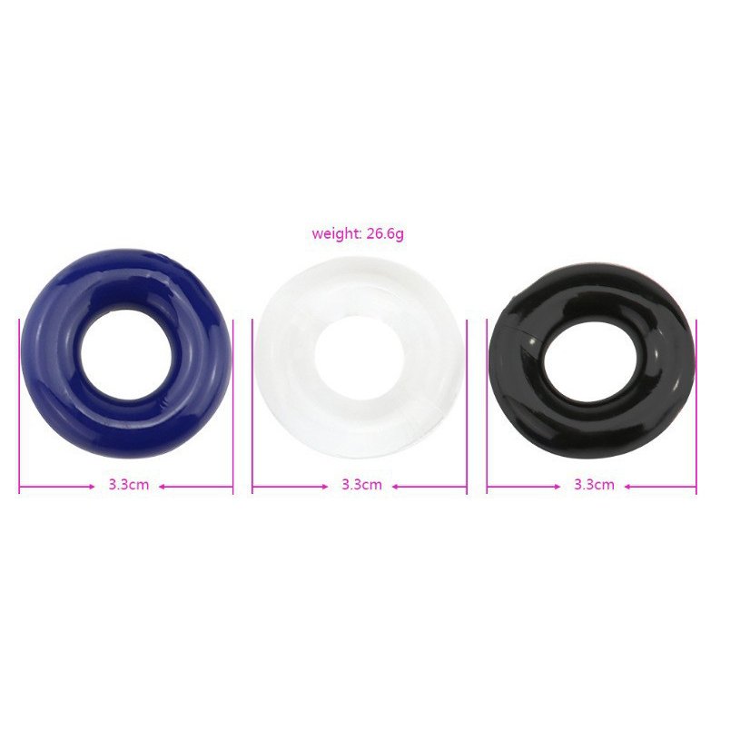 Hot Selling 3 Colors Silicone Penis Ring Thin Cock Penis Rings Enlargement Sex Toys for Men