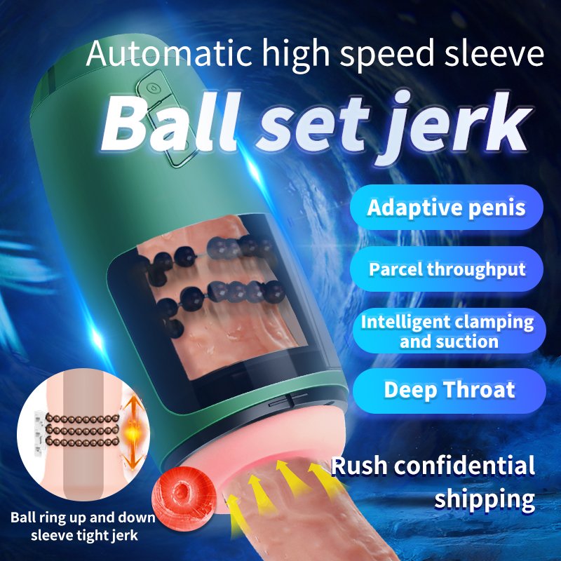 Factory direct sales 9Thursting Modes Balls Vibrating Male Automatic Sucking Masturbator Aircraft Cup Sex Toy For Men