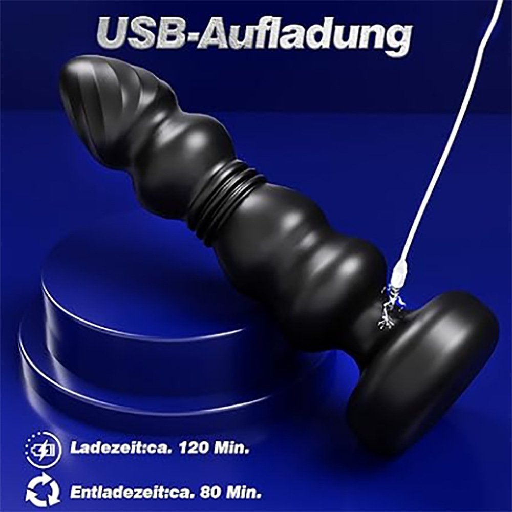 Thrusting Remote Control Butt Plug Anal Sex Toy With Vibrating and Thrusting Modes Prostate Massager For Male and Female