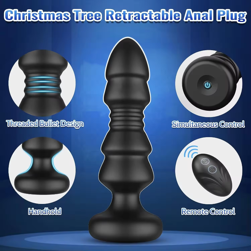 Thrusting Sex Toys Anal Plugs 5 Vibrating Thrusting Prostate Massager Anal Toys Remote Control Vibrating Butt Plug For Gay Anal