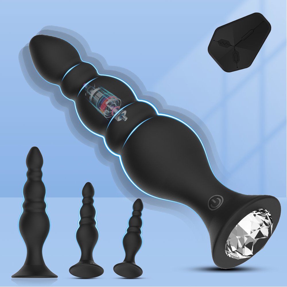 Medical grade silicone plug sex toy anal sex toy male and female vibration plug anal vibrator male prostate massager