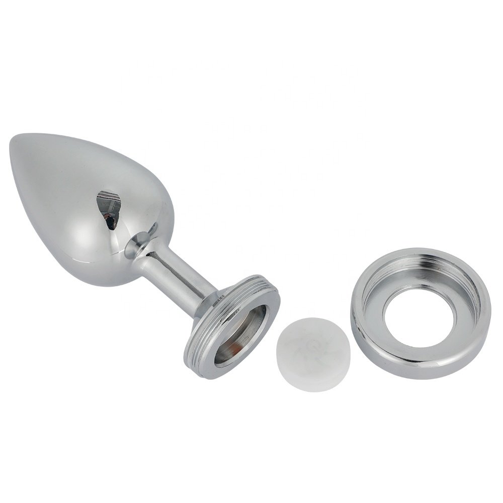 anal sex toy women female Metal Lamp Shape Anal Butt Plugs Vagina Prostate Massager Plug Sex Toy for couple