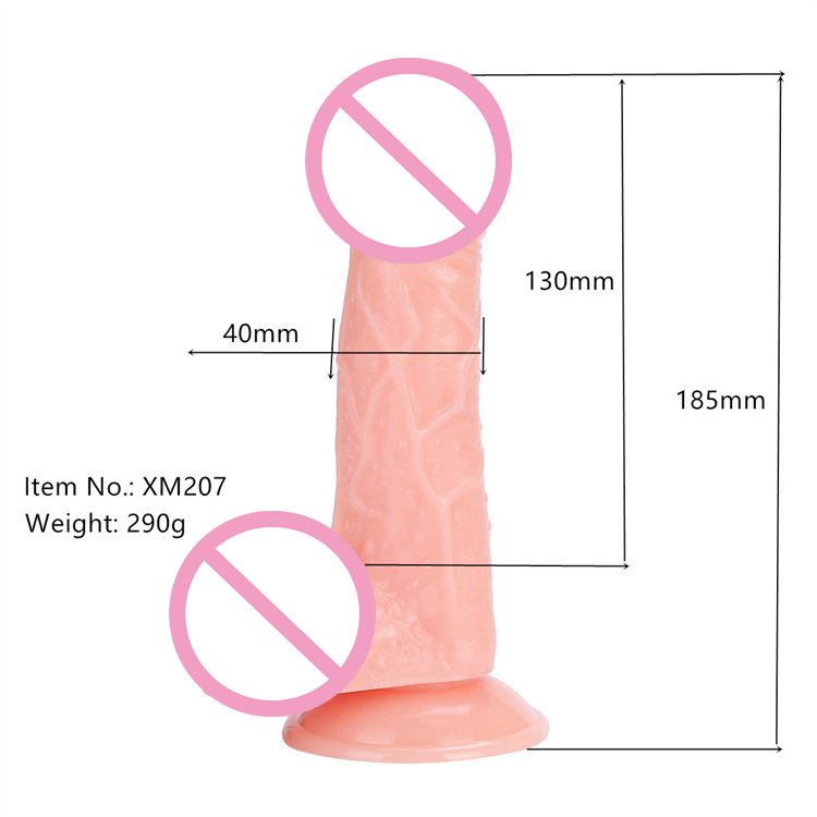 Factory price 7inch dildo for girls stimulate sex toys for women pvc silicone dildo penis with strong suction cup adult toys sex