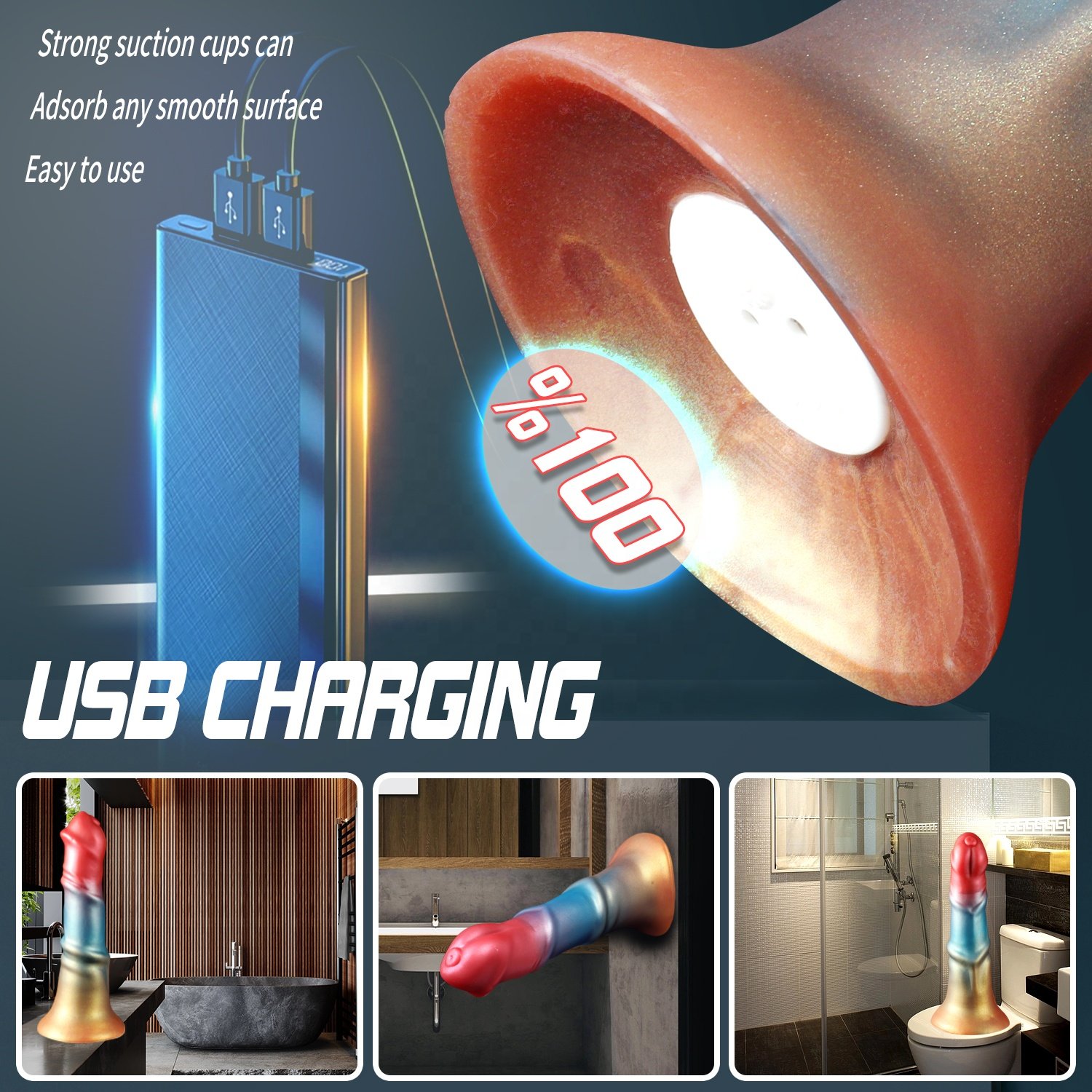 New monster alien dildo Electric Telescopic vibration dildo with US8 charging silicone anal plug with suction up for men women