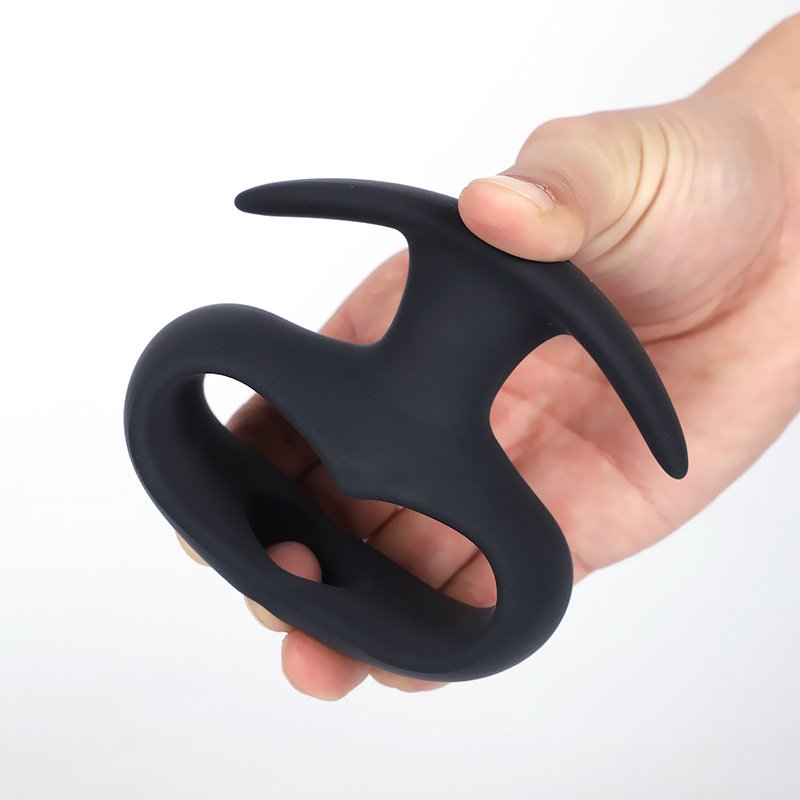 New Heart Hollow Rear Anal Plug Black Peep Vagina for Men and Women Vibrating Tail Butt Plug Enema Cleaning Dilator Sex Supplies