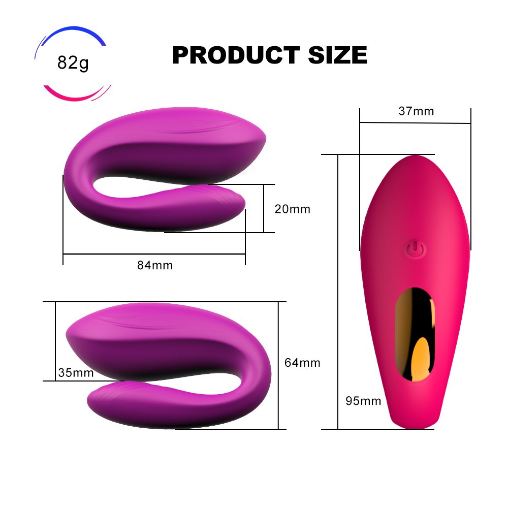 China Manufacturer Wireless Remote Control U Type Vibrator Anal Plug Vagina Massage Sextoys Clit Simulation Sex Toys For Couple