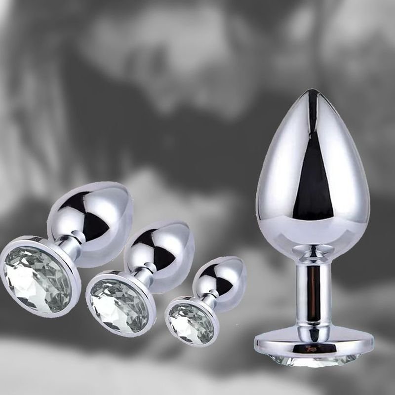 Metal Outdoor Anal Sex Toys Female Adult Products Sex Toys Flirting Anal Expansion Props Training Set