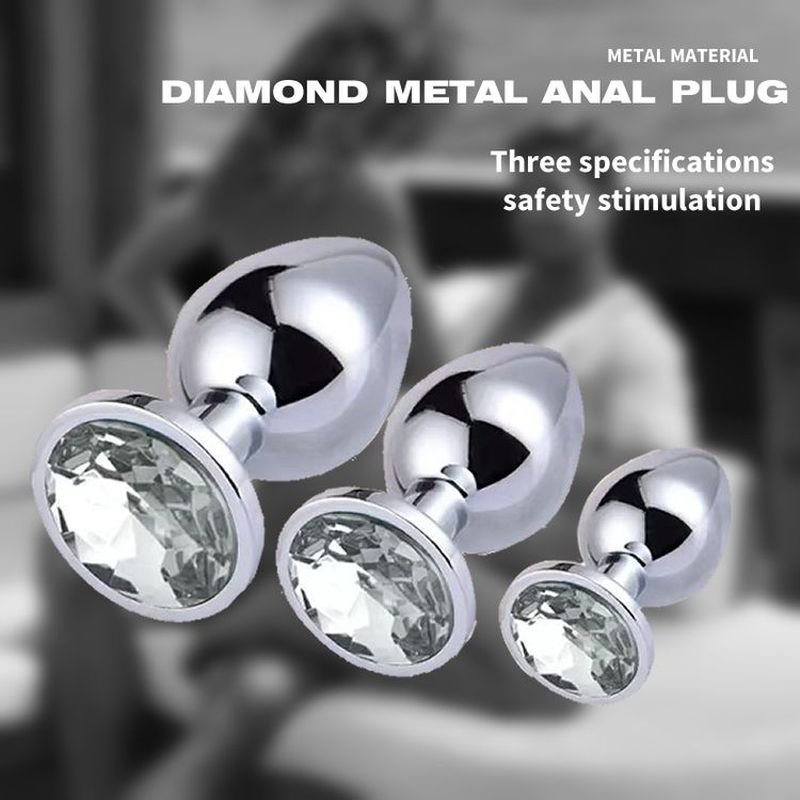 Metal Outdoor Anal Sex Toys Female Adult Products Sex Toys Flirting Anal Expansion Props Training Set