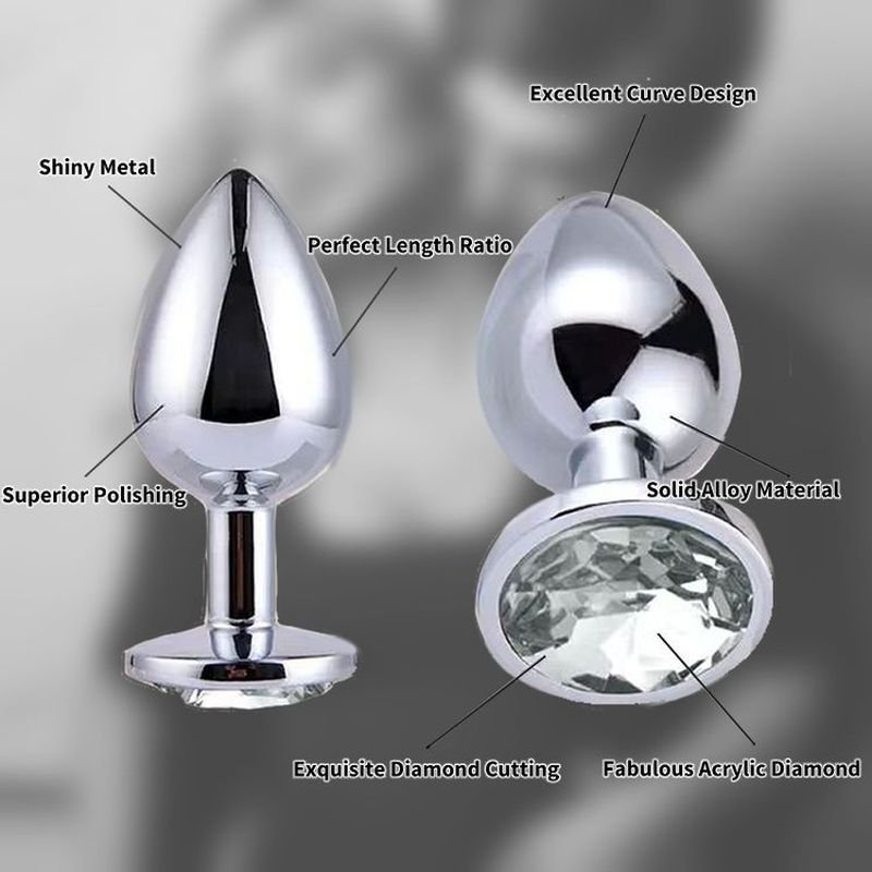 Metal Outdoor Anal Sex Toys Female Adult Products Sex Toys Flirting Anal Expansion Props Training Set