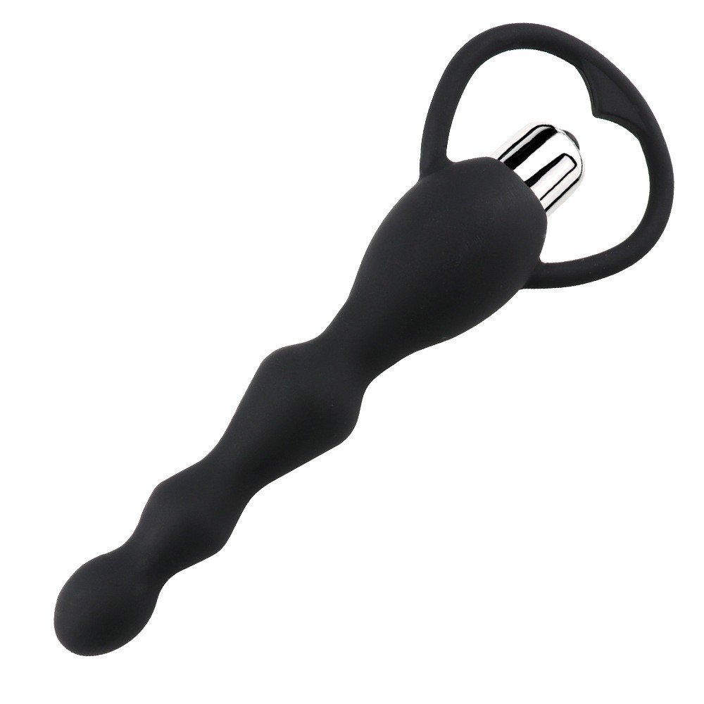 Waterproof Anal Toys for Men Women Silicone Anal Plug Butt Plug Vibrator Vibrating Anal Beads