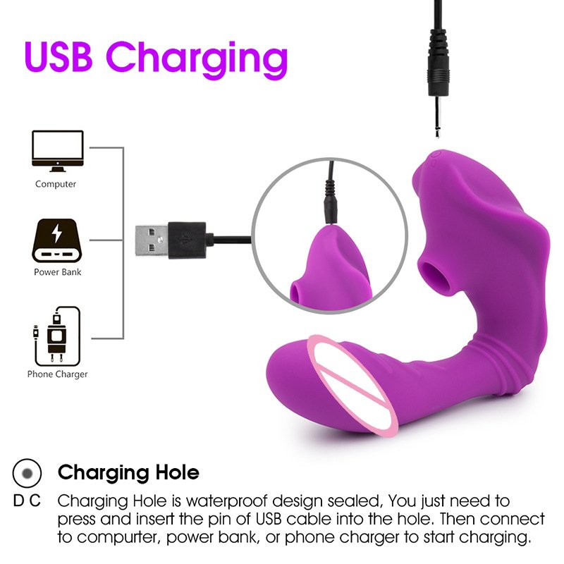 Clitoral Sucking Vibrator with 10 Intensities Modes for Women, Waterproof Rechargeable Quiet Clitoris Nipples Suction Stimulator